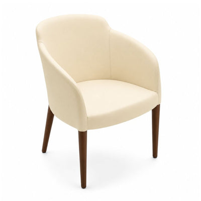 Sillón de Sala de Espera Madera - LABENZE BRIGIDA 155-10500-000 - Varios Colores - Tapizado con Respaldo y Descansabrazos - 155-10500-000 GRADO 0 - Labenze - NOGAL BEAT - Sillón Ocasional