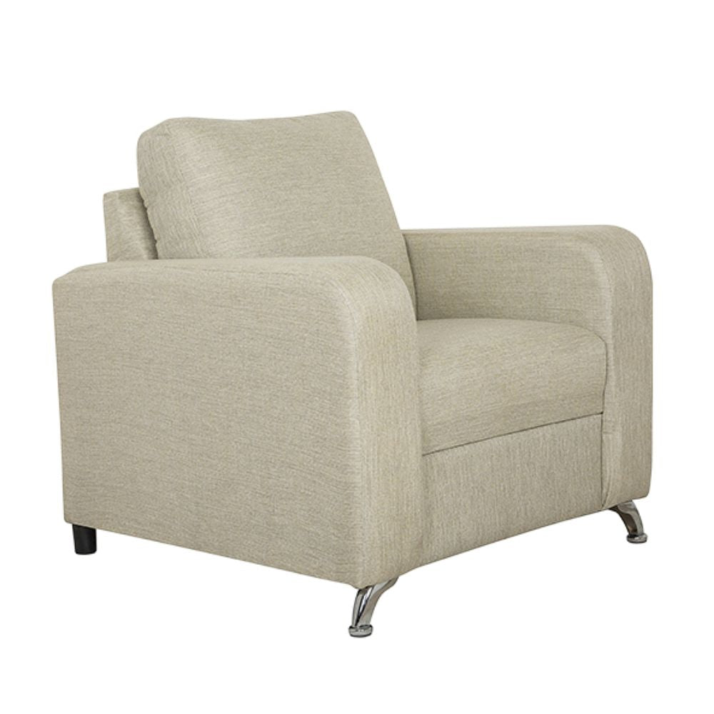 SILLÓN NOGAL BEAT LUTECIA 1P | Sillón para Sala de Estar | Estructura en Madera Patas Combinadas | Tapiz Hule Espuma | Interior - LUTECIA 1P - ALBAR - NOGAL BEAT - Sillon