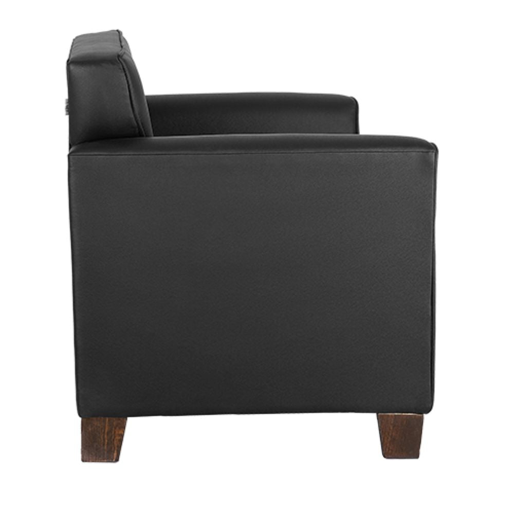 SILLÓN NOGAL BEAT MONACO 1P | Sillón para Sala de Estar | Estructura y Patas en Madera | Tapiz Hule Espuma | Interior - MONACO 1P - ALBAR - NOGAL BEAT -