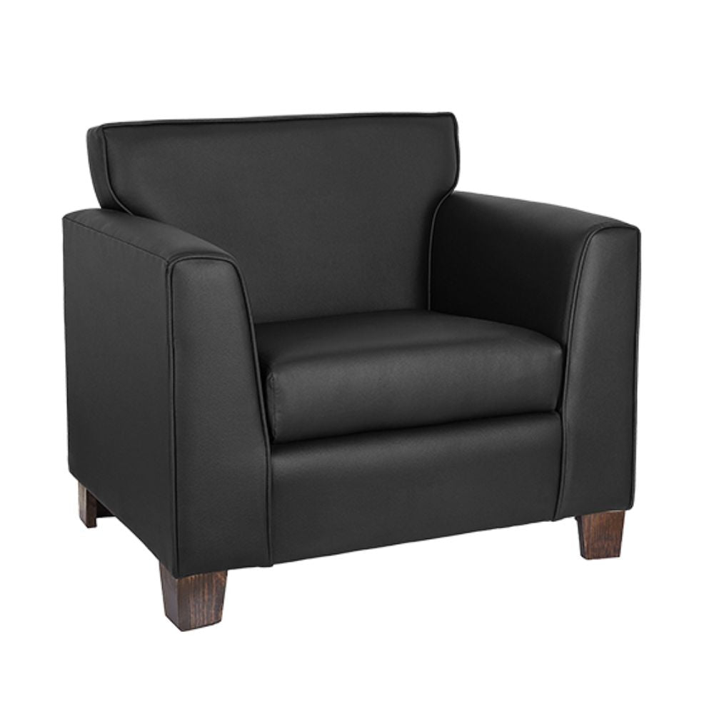 Sillón para Área de Espera Albar Monaco 1P | Estructura y patas de pino ...
