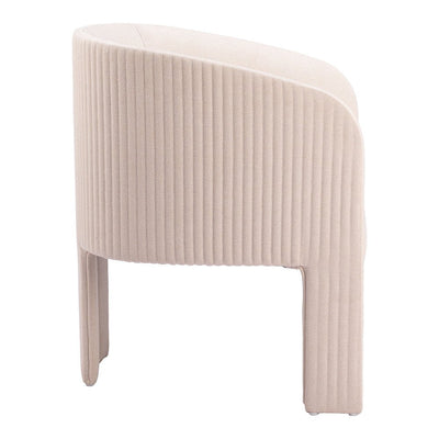 Sillón Ocasional para Salón de Belleza - ZUO HULL - Beige - Asiento y Respaldo Tapizados - 110106 - Zuo - NOGAL BEAT - Sillón Ocasional