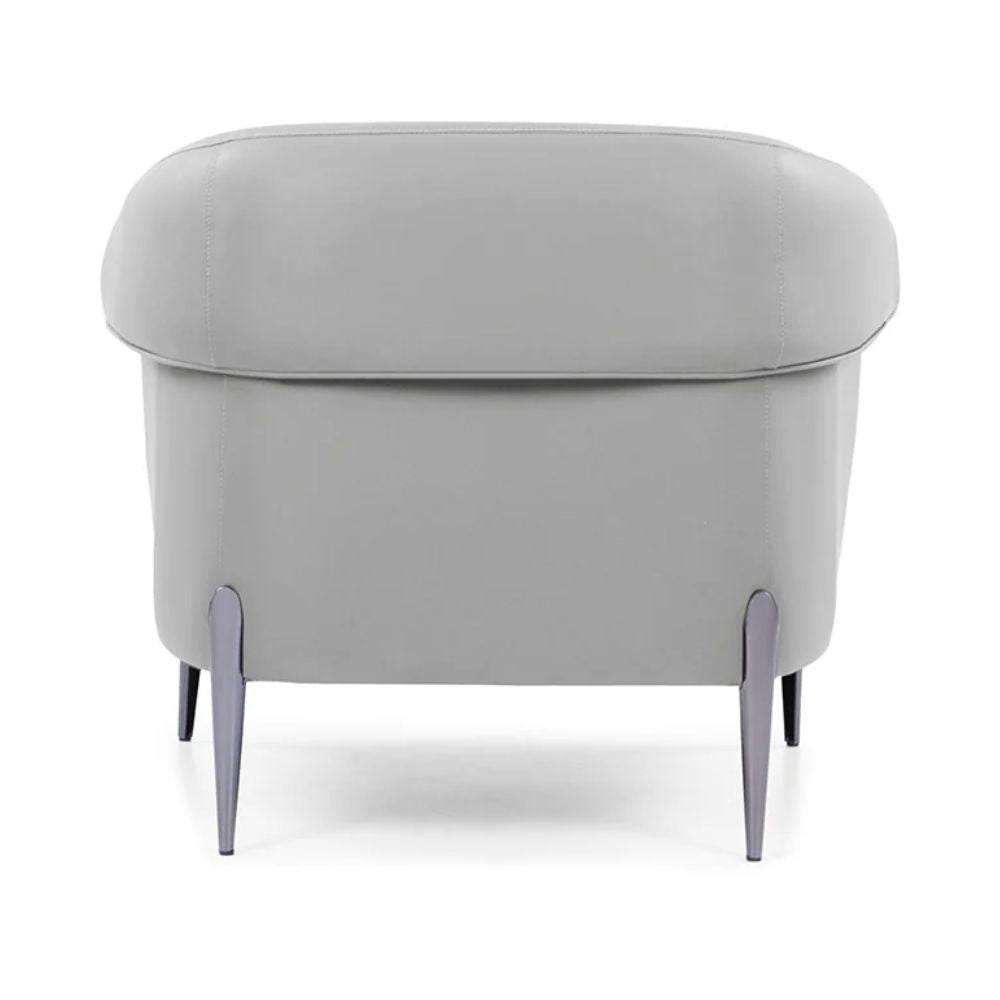 SILLÓN OFFIHO AMELIA OHM - 41001 | Sillón Confortable para Sala de Estar | Patas en Acero Pavonado | Acojinado con Hule Espuma | Interior - OHM - 41001 - OFFIHO - NOGAL BEAT - Sillon