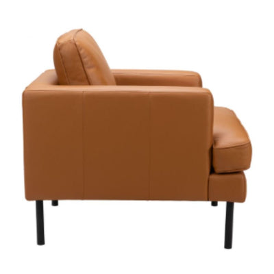 Sillón para Área de Espera 1 Plaza - ZUO 109902 DECADE ARMCHAIR - Marrón - Asiento y Respaldo Tapizado - 109902 - Zuo - NOGAL BEAT - Sillon