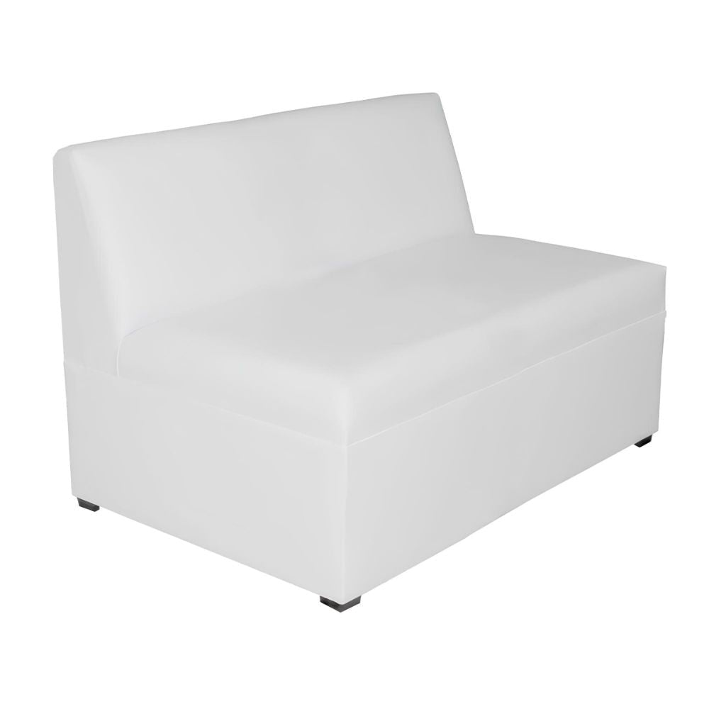 Sillón para Área de Espera Varias Plazas - ALBAR LOUNGE - Blanco - Asiento y Respaldo Tapizado - LOUNGE 2 PIEZAS - ALBAR - NOGAL BEAT - Sillon