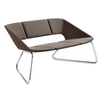 Sillón para Terraza Tipo Escandinavo - INFINITI HUG - Varios Colores - Asiento y Respaldo Tapizados Estructura de Madera Base Aluminio - 112-36320-WGE-ESP - Infiniti - NOGAL BEAT - Sillón Ocasional