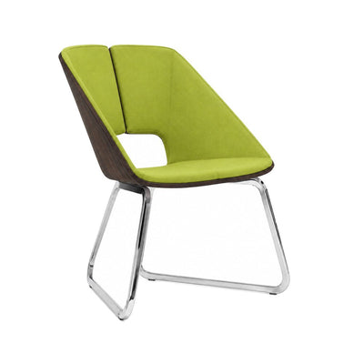 Sillón para Terraza Tipo Escandinavo - INFINITI HUG - Varios Colores - Asiento y Respaldo Tapizados Estructura de Madera Base Aluminio - 112-36310-WGE-ESP - Infiniti - NOGAL BEAT - Sillón Ocasional