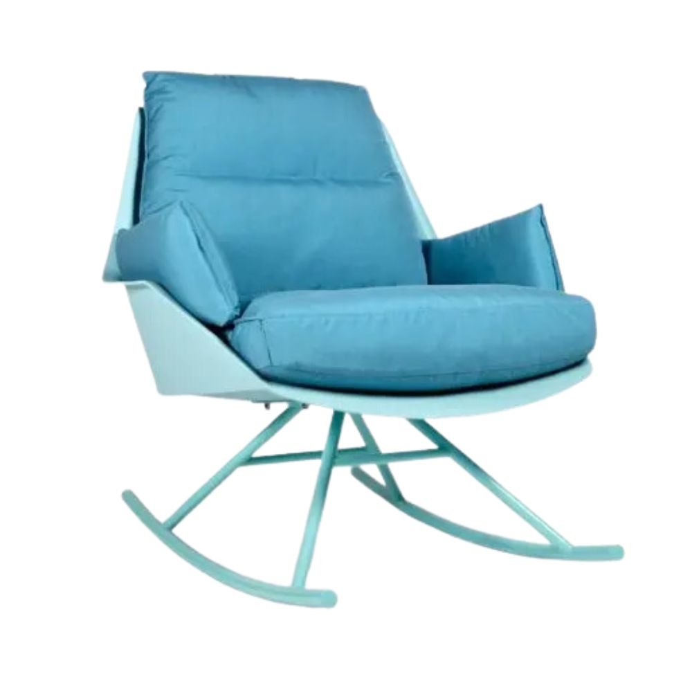 SILLÓN RESOL ANOU ROCKING | Sillón Ocasional para Sala de Estar | Inyectada Polipropileno Fibra Vidrio | Estructura Acero Pintado | Interior + Exterior - 70143 - Resol - NOGAL BEAT - Sillon