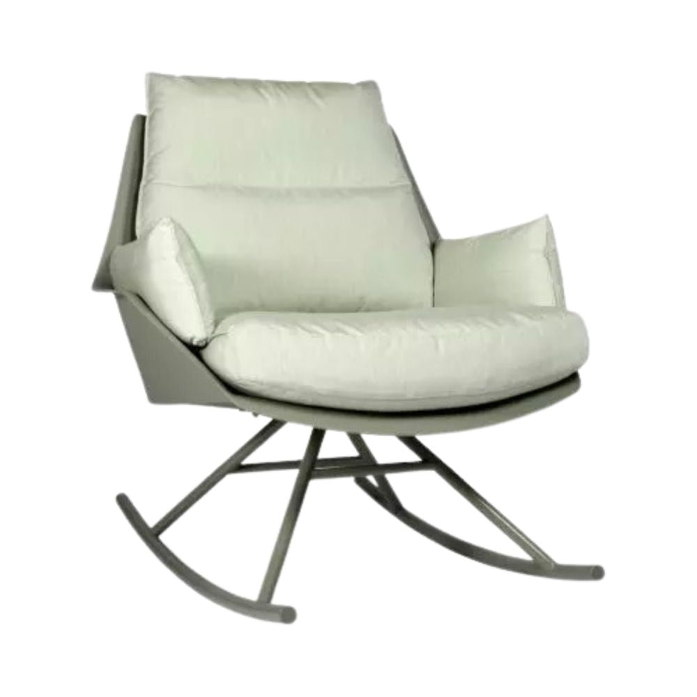 SILLÓN RESOL ANOU ROCKING | Sillón Ocasional para Sala de Estar | Inyectada Polipropileno Fibra Vidrio | Estructura Acero Pintado | Interior + Exterior - 70142 - Resol - NOGAL BEAT - Sillon
