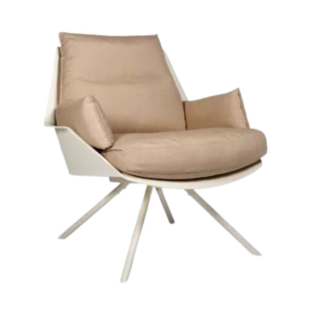 SILLÓN RESOL ANOU | Sillón Ocasional para Sala de Estar | Inyectada Polipropileno Fibra Vidrio | Estructura Acero Pintado | Interior + Exterior - 70133 - Resol - NOGAL BEAT - Sillon