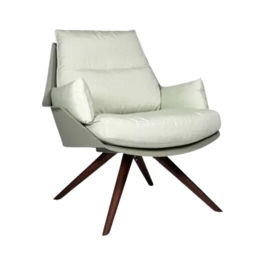 SILLÓN RESOL ANOU WOOD | Sillón Ocasional para Sala de Estar | Inyectada Polipropileno Fibra Vidrio | Estructura Hierro Patas Madera | Interior + Exterior - 70134 - Resol - NOGAL BEAT - Sillon