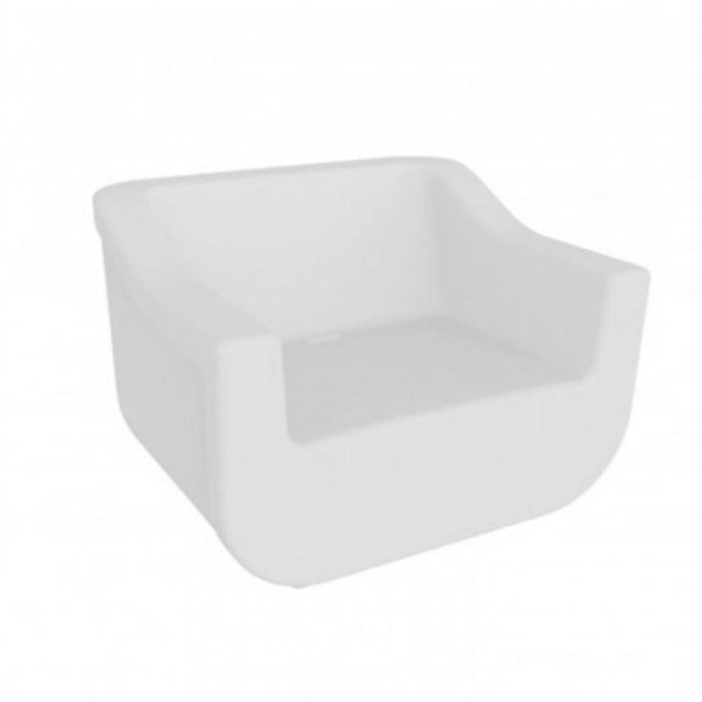 SILLÓN RESOL CLUB ARMCHAIR | Sillón Ocasional para Sala de Estar | Polietileno Rotomoldeado | Protección UV | Interior + Exterior - 03730 - Resol - NOGAL BEAT - Sillon