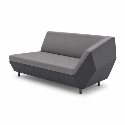 Sofá Modular Derecho - VERSA OFFSET - Frente 235 cm - VO-526DS - VERSA - NOGAL BEAT - Sillón Ocasional