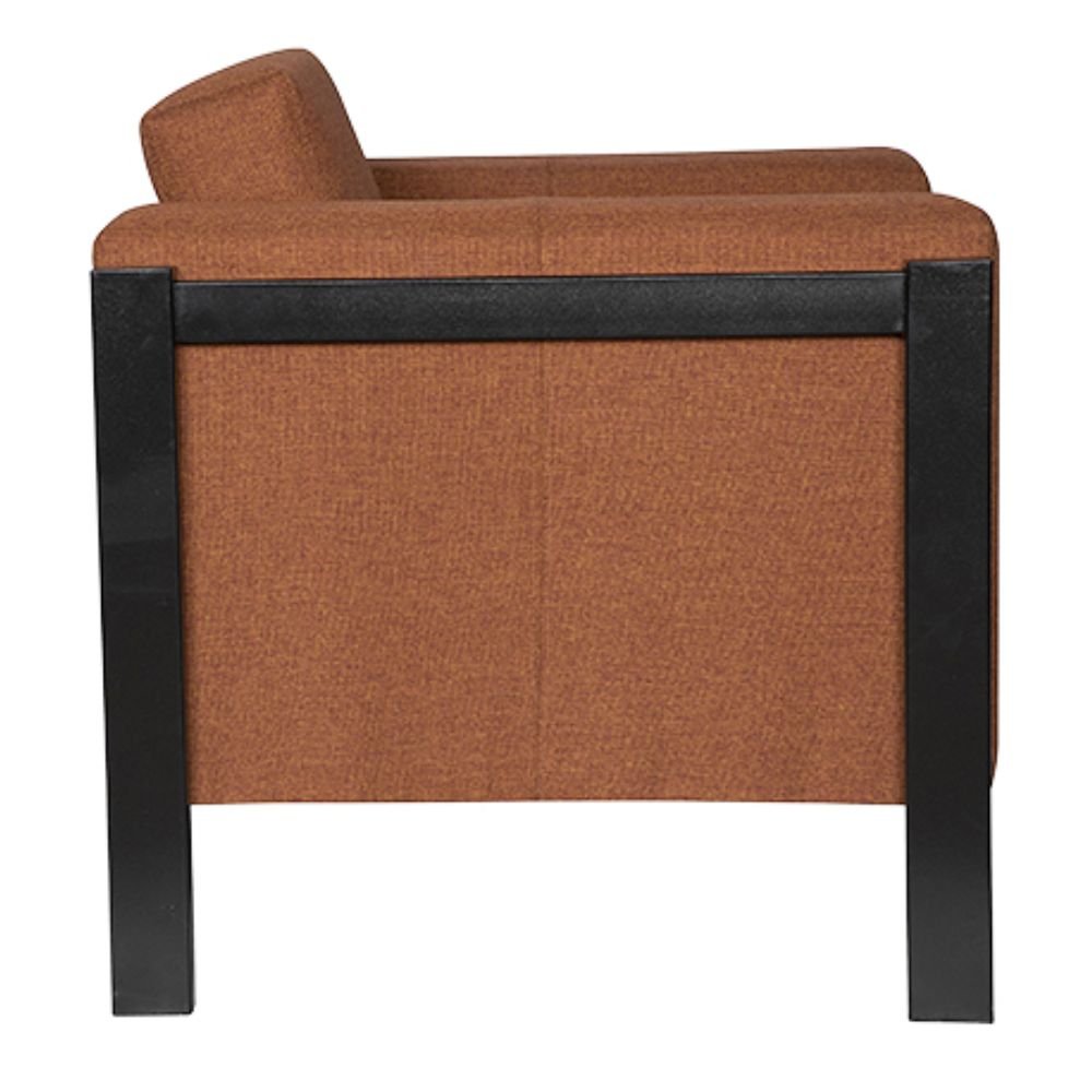 SOFÁ NOGAL BEAT COPENHAGÜEN 1P P | Sofá para Sala de Estar | Base Metálica Rectangular Pintada | Tapiz Hule Espuma | Interior - COPENHAGÜEN 1P P - ALBAR - NOGAL BEAT - Sillon