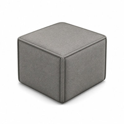 Taburete Square Tapizado - VERSA OFFSET - Altura 30 cm - VO-694B - VERSA - NOGAL BEAT - Taburete