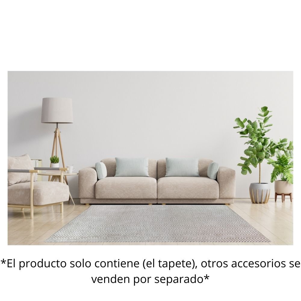 Tapete Decorativo Para Oficina - LAVIN BALLY N2003 - Arena - Rectangular - N2003 - 60 x 90 - LAVIN - NOGAL BEAT - Tapetes