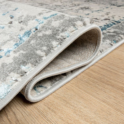 TAPETE LAVIN YEMINA T4038 | Tapete Decorativo para Recepción Hotel Hogar Departamento Sala | GRIS AZUL | Varias Medidas | Rectangular y Circular | Interior - T4038-60 x 90 - LAVIN - NOGAL BEAT - Tapetes