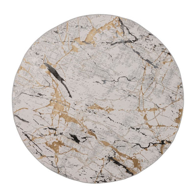 TAPETE LAVIN ZARIA T2187 | Tapete Decorativo para Recepción Hotel Hogar Departamento Sala | GRIS CREMA | Varias Medidas | Rectangular y Circular| Interior - T2187-160 DIA - LAVIN - NOGAL BEAT - Tapetes