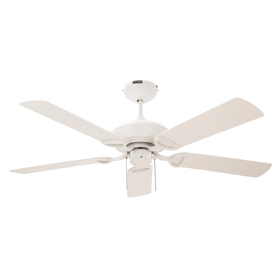 Ventilador Decorativo de Techo Evita Salinidad y Humedad Ideal para Costa - MASTERFAN HABANA 52 - Varios Colores - 5 Aspas Áreas Grandes - HABANA 52-B - Masterfan - NOGAL BEAT - Ventilador Decorativo