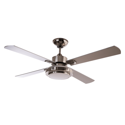 Ventilador Decorativo de Techo para Despacho - MASTERFAN LUXOR 52 - Varios Colores - 4 Aspas Áreas Grandes - LUXOR 52 - Masterfan - NOGAL BEAT - Ventilador Decorativo