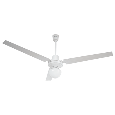 Ventilador Industrial de Techo para Salas de Espera - MASTERFAN PROMETHEUS 56L - Blanco - 3 Aspas Áreas Grandes - PROMETHEUS 56L - Masterfan - NOGAL BEAT - Ventilador Industrial