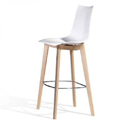 Banco Alto - LABENZE ZEBRA 157-10650 - Blanco - Patas Madera y Descansa Pies Cromado Banco De Interior Banco De Exterior Mobiliario Banco De Comedor Banco De Patio Banco De Jardín Banco De Terraza Banco De Aluminio Banco De Madera Banco De Resina Banco Apilable Banco De Diseño Banco Funcional Banco Duradero Banco De Fácil Mantenimiento Banco Estilo Contemporáneo Banco De Restaurante Banco De Bar Banco De Café Banco De Boutique Banco De Salón De Belleza Banco De Lobby Banco De Lounge