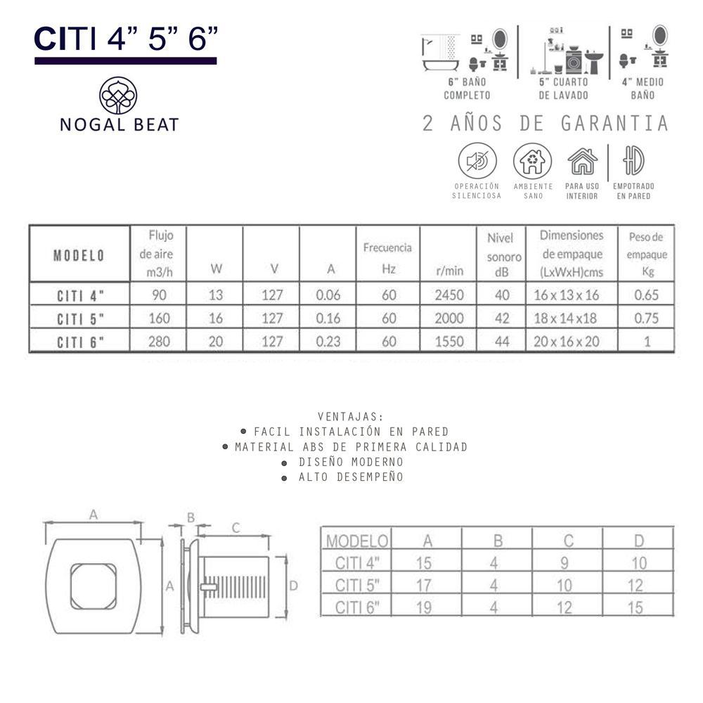 Extractor de Aire para Medios Baños - MASTERFAN CITI 4 - Blanco - Operación Silenciosa Extractores Axiales Extractores Centrífugos Extractores de Techo Extractores Helicoidale Extractores de Conducto Aireación Circulación de Aire Extracción de Aire Cocinas Industriales Baños Laboratorios Áreas Industriales Garajes y Talleres Sistemas de Ventilación de Edificios Hotel Hostelería