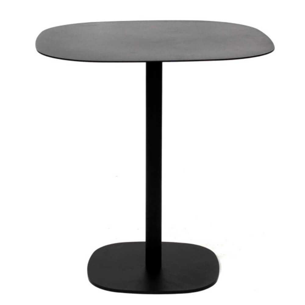 MESA NOGAL BEAT MESA IRON DINNING | Mesa Comercial Diseño Industrial Barra Bar Restaurante | 74 cm | Resistente al Agua | Interior + Exterior