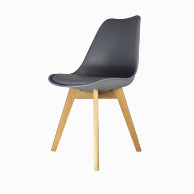 SILLA KINGSTRONG FRANKFURT SILL0670538 | Silla Comercial para Restaurante | Base 4 Puntas | Madera Solida Cruzada | Polipropileno | Acojinado | Interior Cafetería Bar Zona de Alimentos Barra Bistro