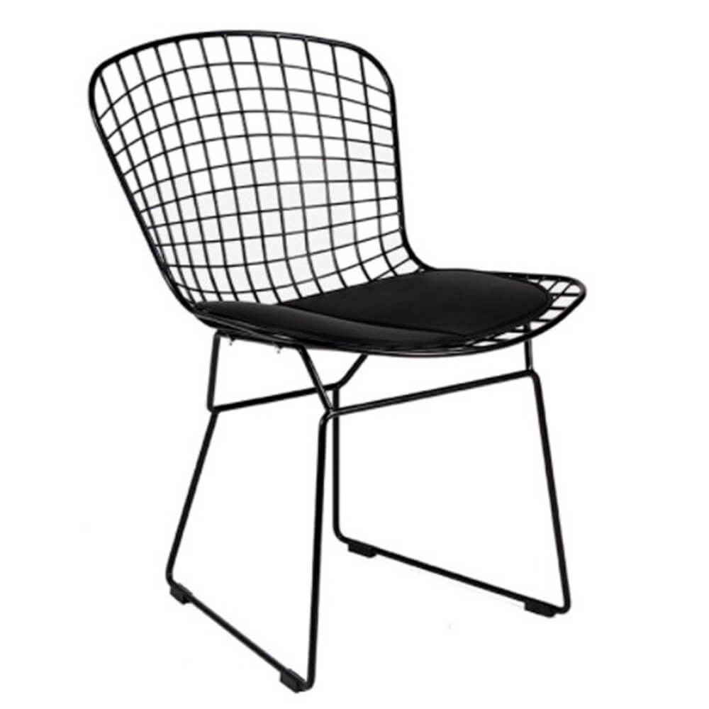 SILLA NOGAL BEAT SILLA BERTOIA | Silla Comercial para Hotel | Varios Colores | Acero | Interior