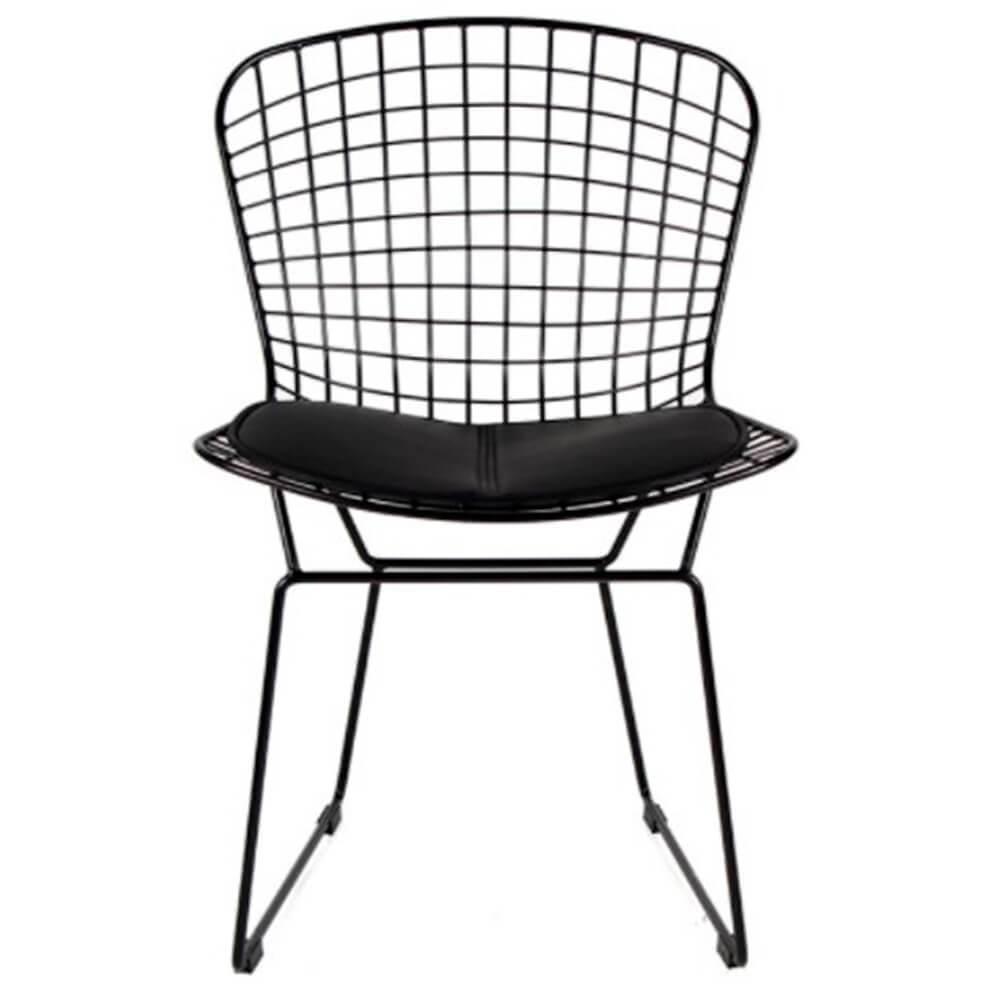 SILLA NOGAL BEAT SILLA BERTOIA | Silla Comercial para Hotel | Varios Colores | Acero | Interior