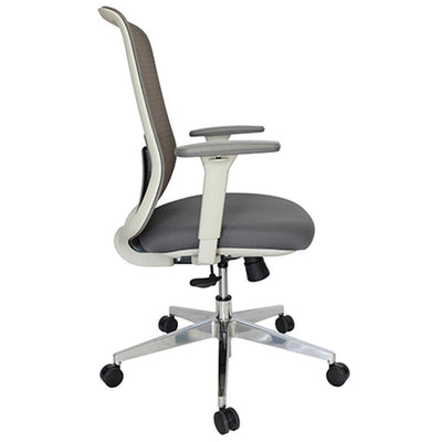SILLA OFFIHO CREW OHE - 112gris | SILLA OFFIHO CREW OHE-112gris | Silla Operativa Diseño Ergonómico para Oficina Coworking | Altura Ajustable | Base Estrella | Asiento Tapizado | Respaldo en Malla | Interior
