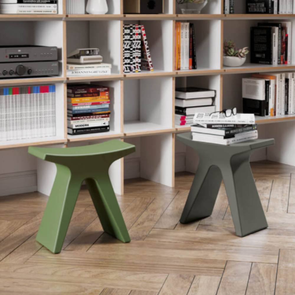 TABURETE COLOS PIGRECO | Taburete Francesco Meda Multiusos Restaurante | 43 cm | Resistente Rayos UV | Varios Colores | Polipropileno | Interior + Exterior