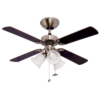 Ventilador decorativo de techo Masterfan Oporto 42 de 4 aspas de MDF reversibles con estructura satinada