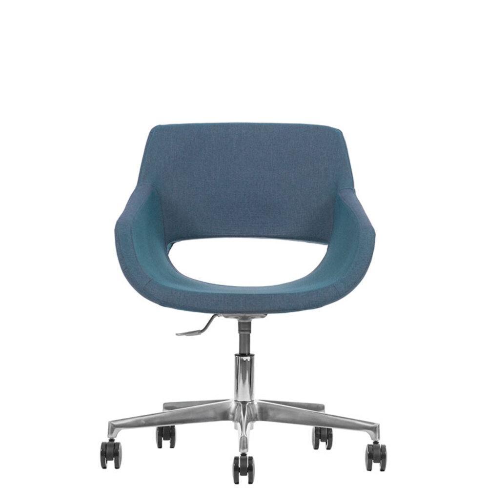 Bratti Silla Flok Fl02 Oficina Poliuretano Flexible Inyectado Base Metal Estrella Interior - FL02-G1 - Bratti - NOGAL BEAT - Sillas