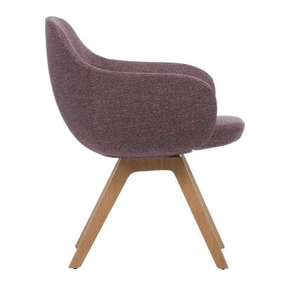 Bratti Silla Kimbra Ki05 Poliuretano Flexible Inyectado Base Madera Interior - KI05-G1 - Bratti - NOGAL BEAT - Sillas