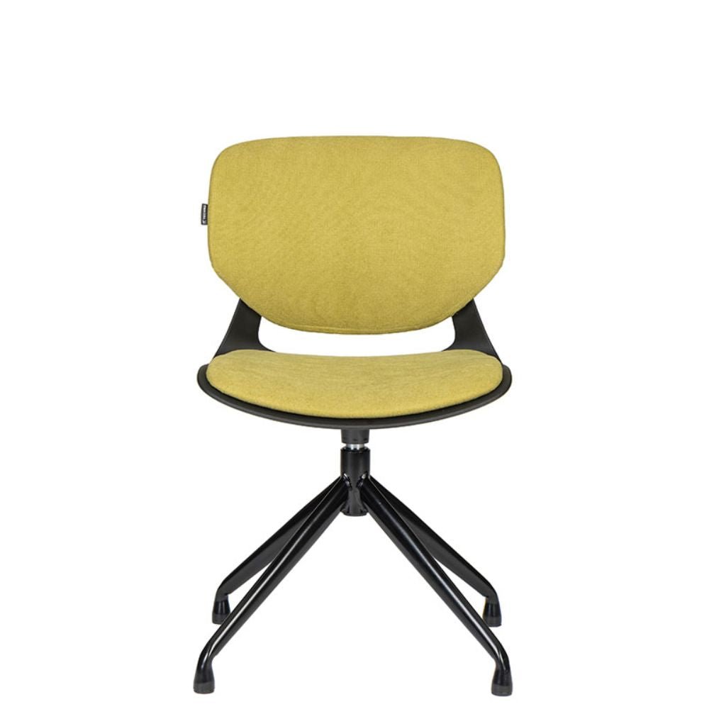 Bratti Silla VELA SPIDER Polipropileno - VELA SPIDER Asiento tapizado Addison - Bratti - NOGAL BEAT -