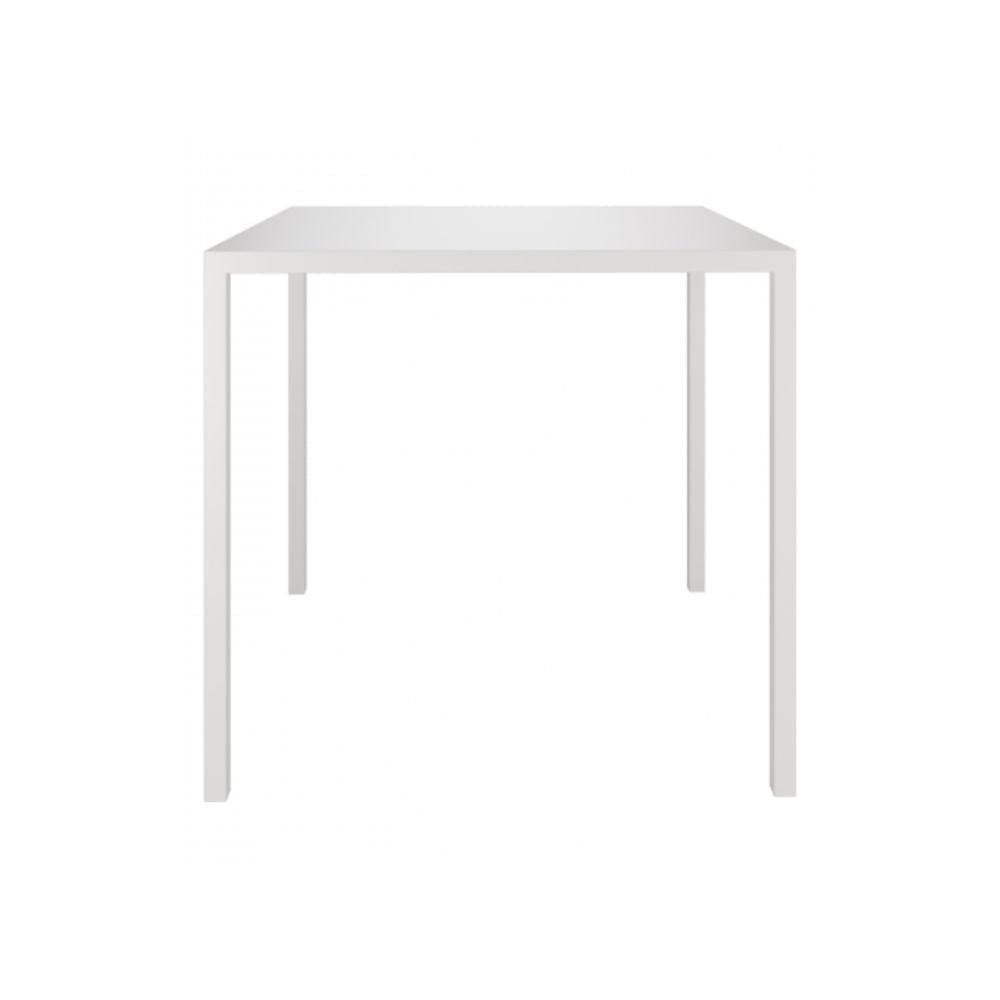 MESA COLOS QU800 | Mesa Visitante Al Aire Libre Terraza Patio Balcón | 74 cm | Base 4 Puntas Chapa Pintada | Lamina de Metal | Exterior - QU800 - Colos - NOGAL BEAT - Mesas