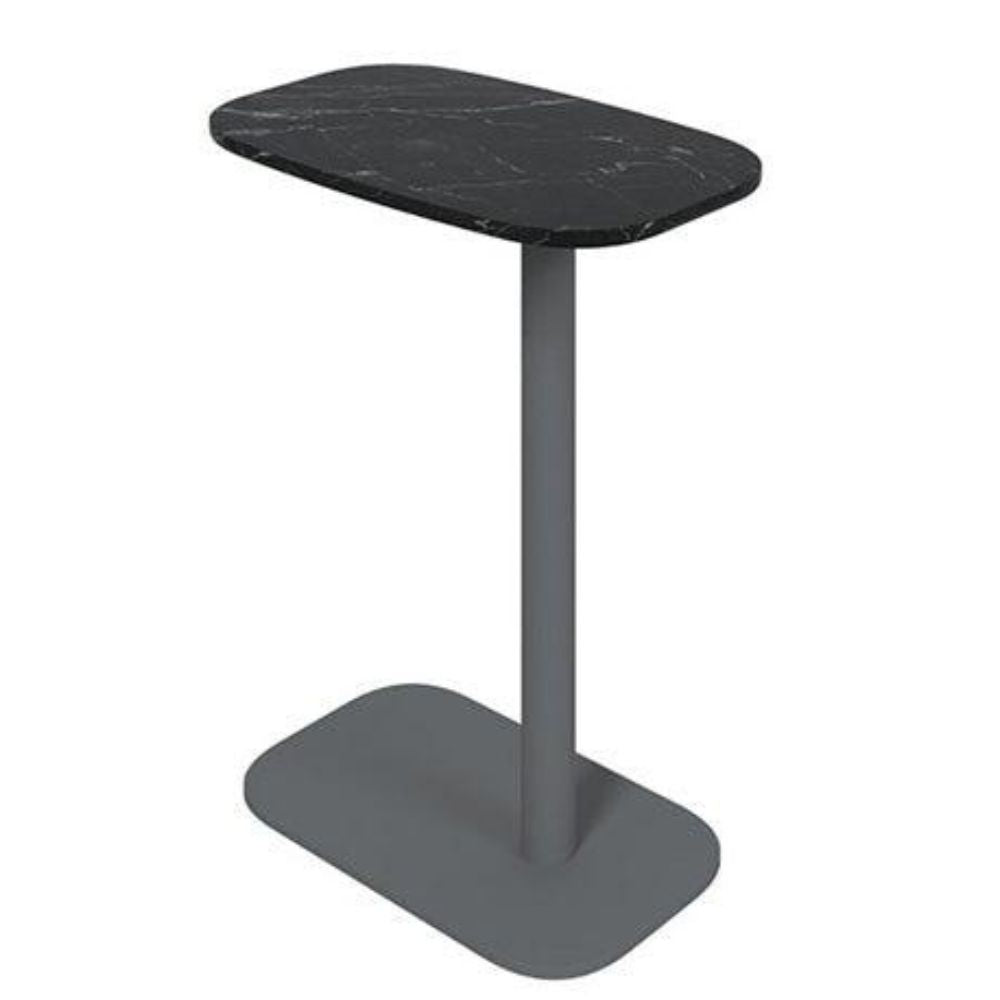 Mesa Comercial Para Bar - BRATTI ALLY ALLY - Negro - Melamina - ALLY Carrara blanco - Bratti - NOGAL BEAT -