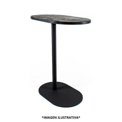 MESA REQUIEZ ROOT | Mesa Linea Confort | 66 cm | Base Ovalada | Varios Colores Especiales | Cubierta | Interior - 160-O5535 Esp Resina Fenólica - Requiez - NOGAL BEAT -