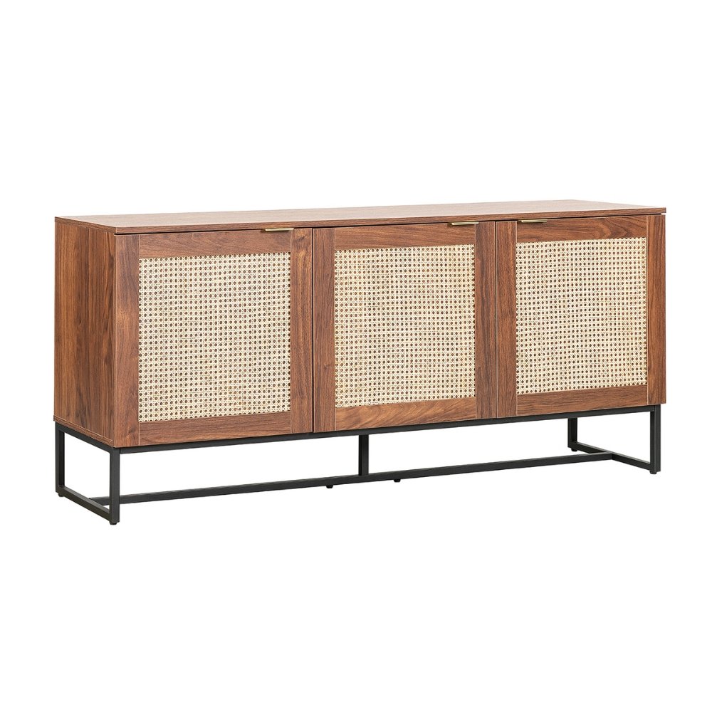 Nogal Beat Akumal Rattan Credenza - CRED0903546 - Mundo In - NOGAL BEAT -