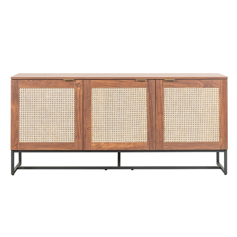 Nogal Beat Akumal Rattan Credenza - CRED0903546 - Mundo In - NOGAL BEAT -
