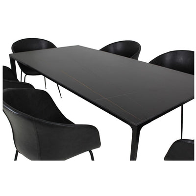 NOGAL BEAT AUSTRIA | Mesa Comedor Sala Reuniones | Rectangular | 180 x 90 - MESA AUSTRIA - MDO - NOGAL BEAT -