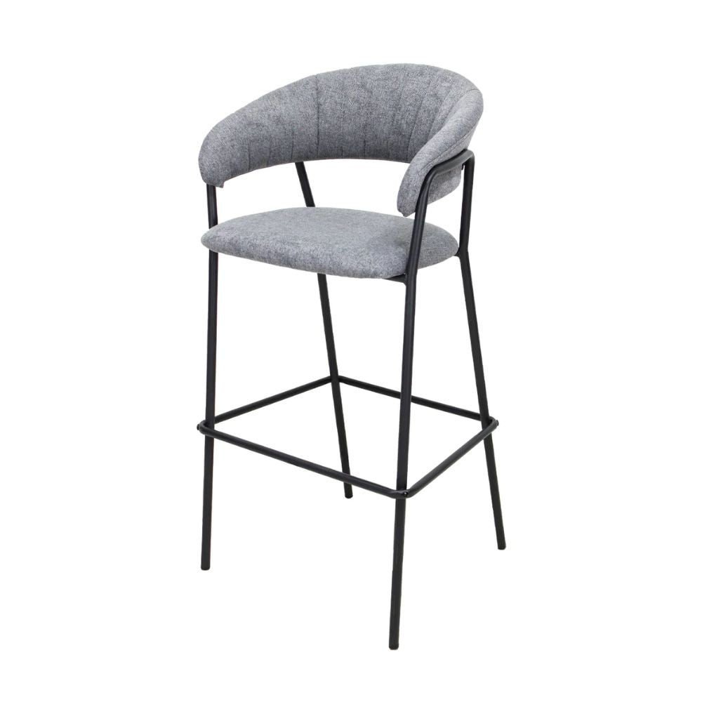 NOGAL BEAT CACERES 75 CM W29 | Banco Decorativo Ocasional | 75 cm | Base 4 Puntas | Varios Colores | Interior - SILL0904436 - Mundo In - NOGAL BEAT - Banco para bar