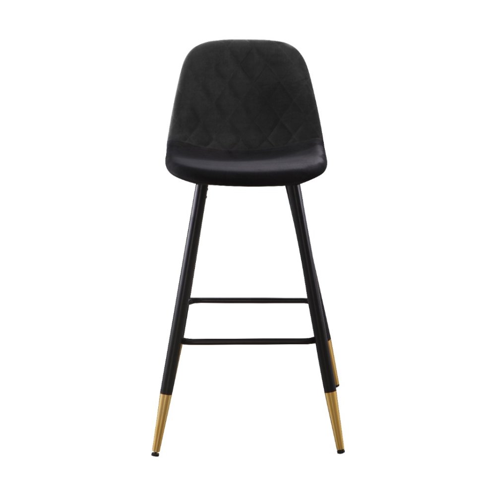 Nogal Beat Enola Banco Alto Asiento Respaldo Tapizado Elegante - B-350SGO-NE - Piccola - NOGAL BEAT -