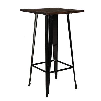 NOGAL BEAT MESA ALTA GANTE | Mesa Estilo Industrial para Bar | Negra | Tipo Tolix | Interior - MESA0360232 - Mundo In - NOGAL BEAT -