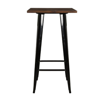 NOGAL BEAT MESA ALTA GANTE | Mesa Estilo Industrial para Bar | Negra | Tipo Tolix | Interior - MESA0360232 - Mundo In - NOGAL BEAT -