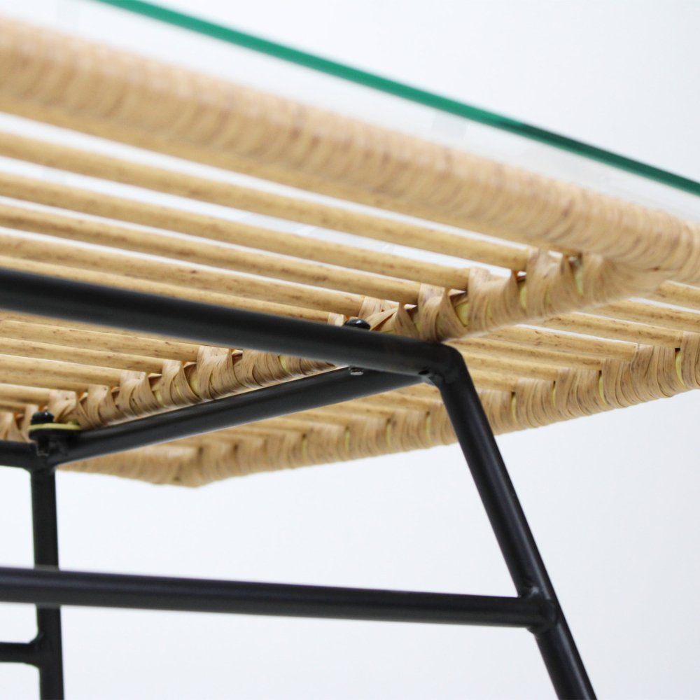 NOGAL BEAT MESA DE CENTRO EXTERIOR TOBAGO | Mesa Centro para Jardin Terraza Exterior | Rattan Sintetico | Rectangular | Interior + Exterior - MESA0904160 - Mundo In - NOGAL BEAT -