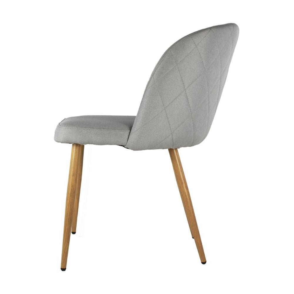 SILLA KINGSTRONG MOB-055 LUCCA LINO SILL2242340 | Silla Ocasional Comedor Cocina Bistró | Base 4 Puntas de Madera | Tapizado Tela | Interior | Vestíbulo Uso Interior Departamento Cuarto Apartamento Alojamiento Estudio Decoración Interiores Casa Habitación Comedor