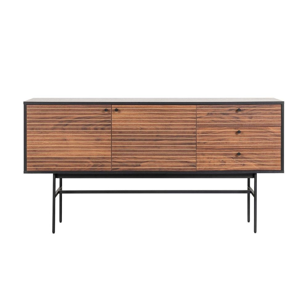 Nogal Beat Piamonte 160x40 Negro Credenza - CRED0903527 - Mundo In - NOGAL BEAT -