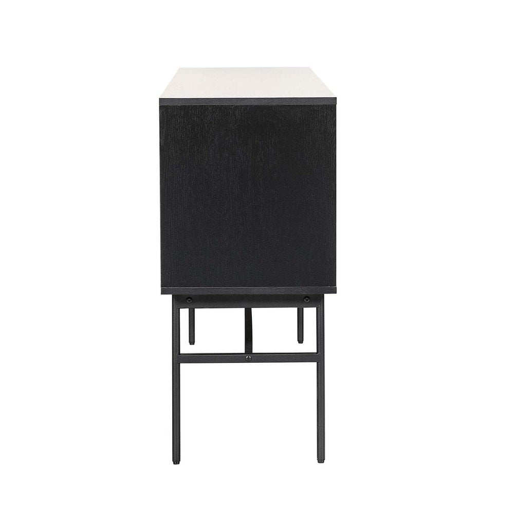 Nogal Beat Piamonte 160x40 Negro Credenza - CRED0903527 - Mundo In - NOGAL BEAT -